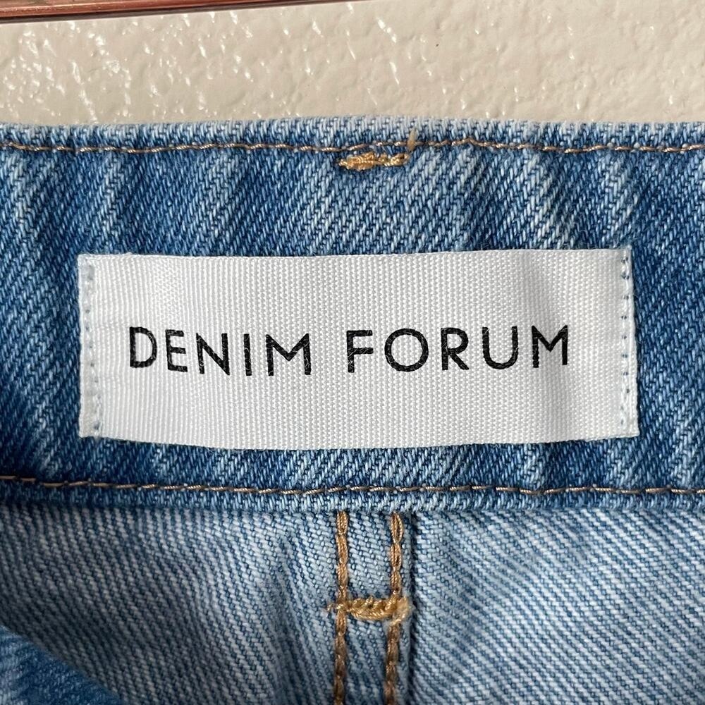 Denim Forum Jeans Womens Size 23 Cargo Blue Denim 90s Edie Low Rise‎ Y2K Cotton - Picture 11 of 14